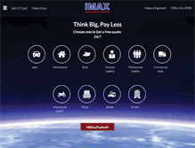 Tablet Screenshot of insuranceimax.com